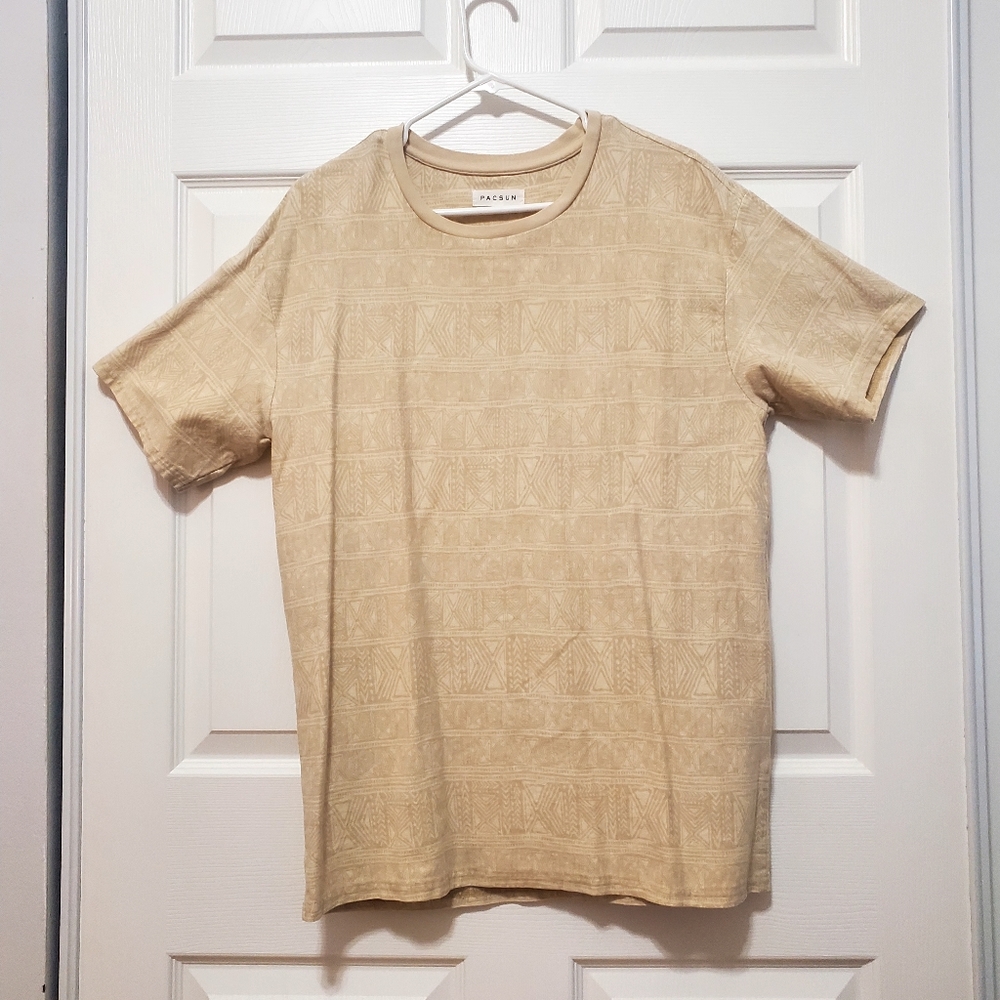 Pacsun Yellow Print T Shirt